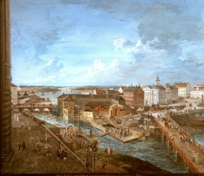 Vue de Stockholm depuis le palais royal - Elias Martin